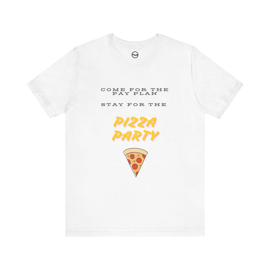 pizza party white shirt